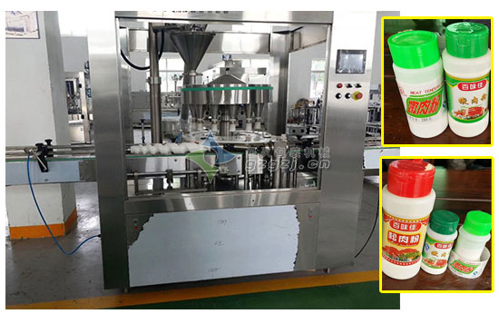 調(diào)味品粉劑灌裝機(jī)客戶案例