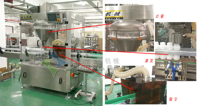 瓶裝鹽自動灌裝機細節